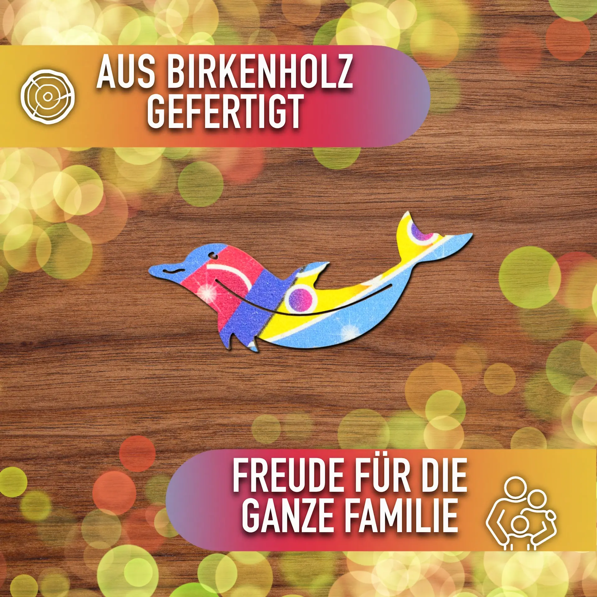 Delfin Holzpuzzle